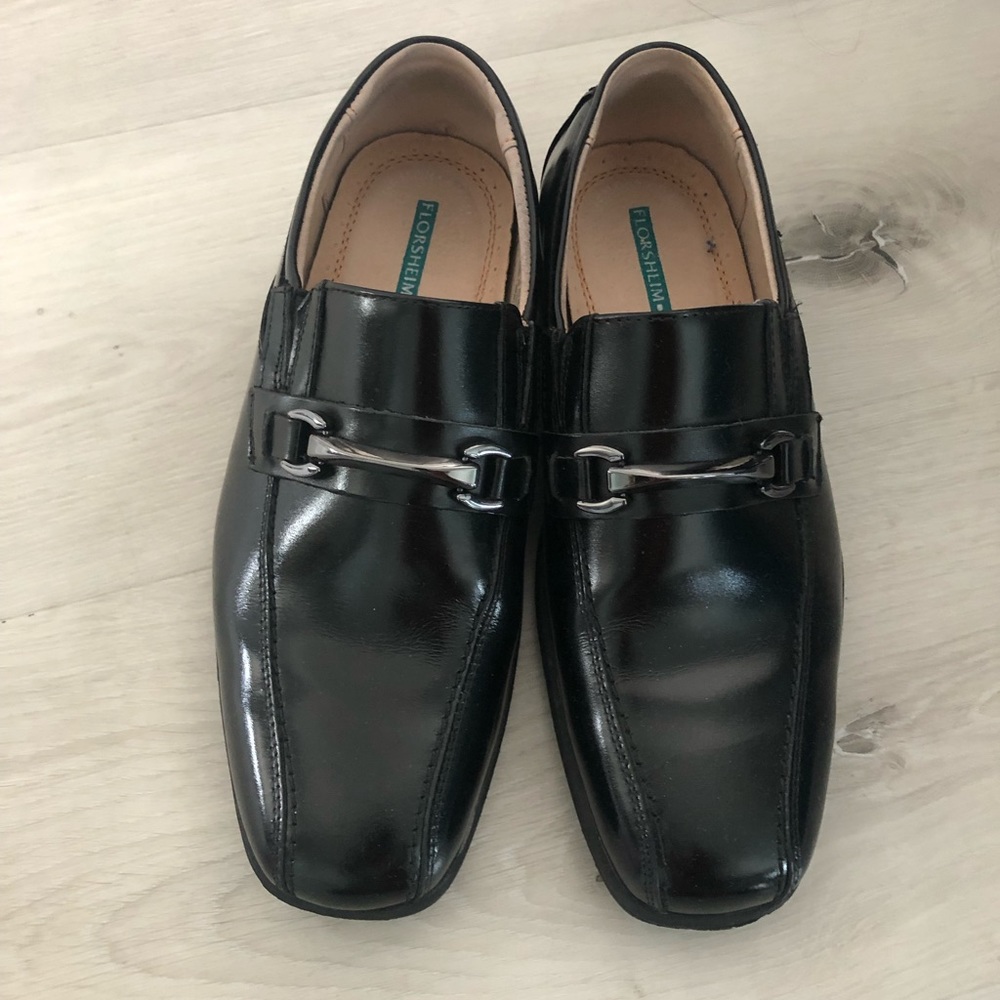 Florsheim Pre Owned Big kids Dress Black Shoes few feeling